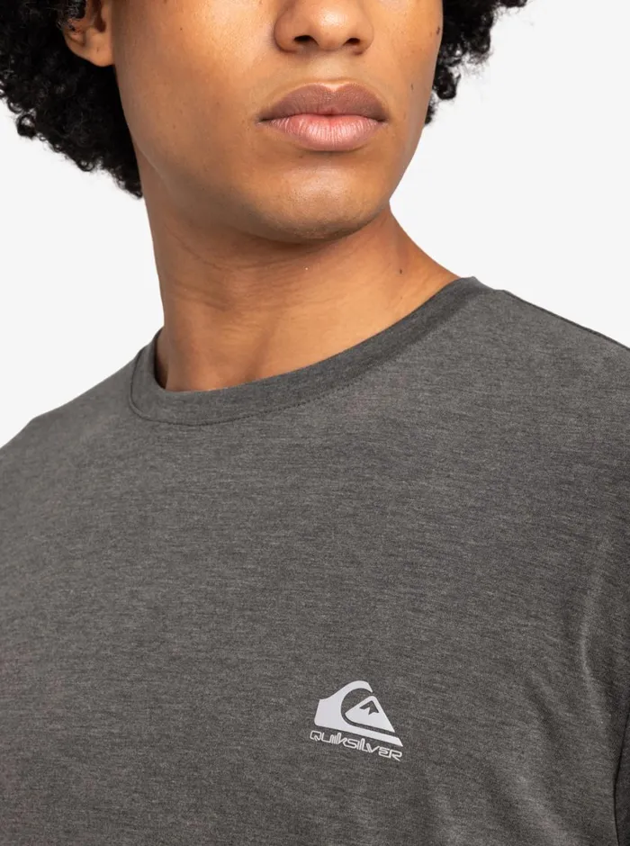 Quiksilver Coastal Run TShirt Black Heather Mens Tees Quiksilver Coastal Run TShirt Black Heather Mens Tees