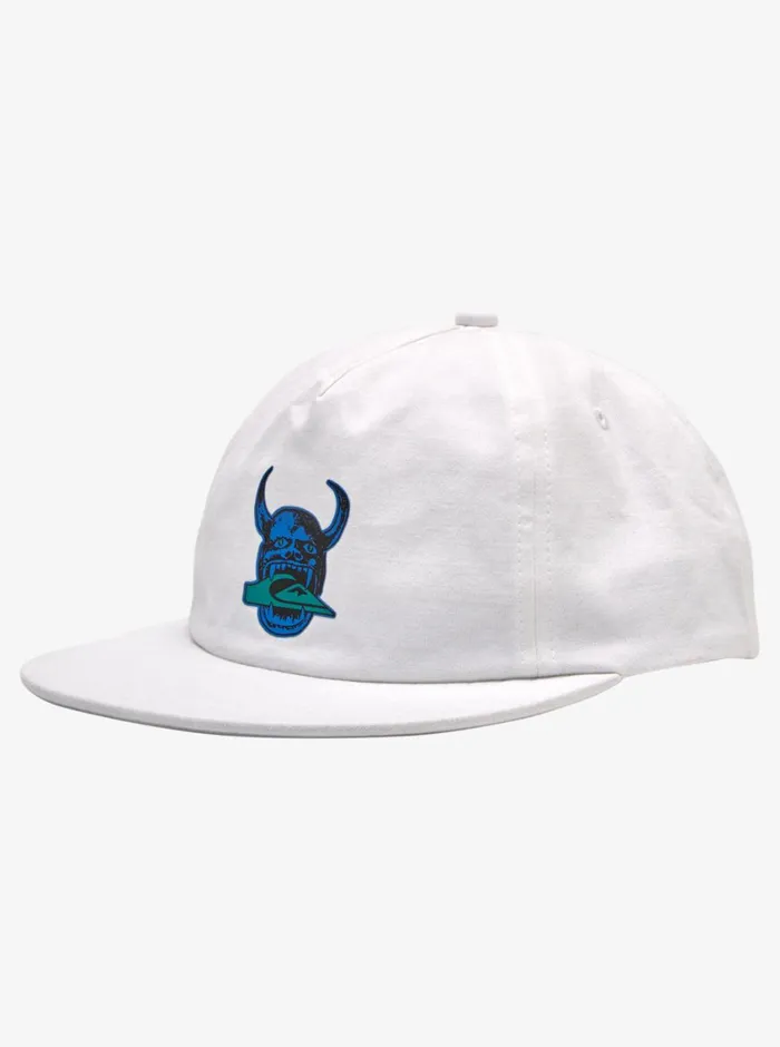 Quiksilver Diablo Of Fortune Snapback Hat White Mens Hats