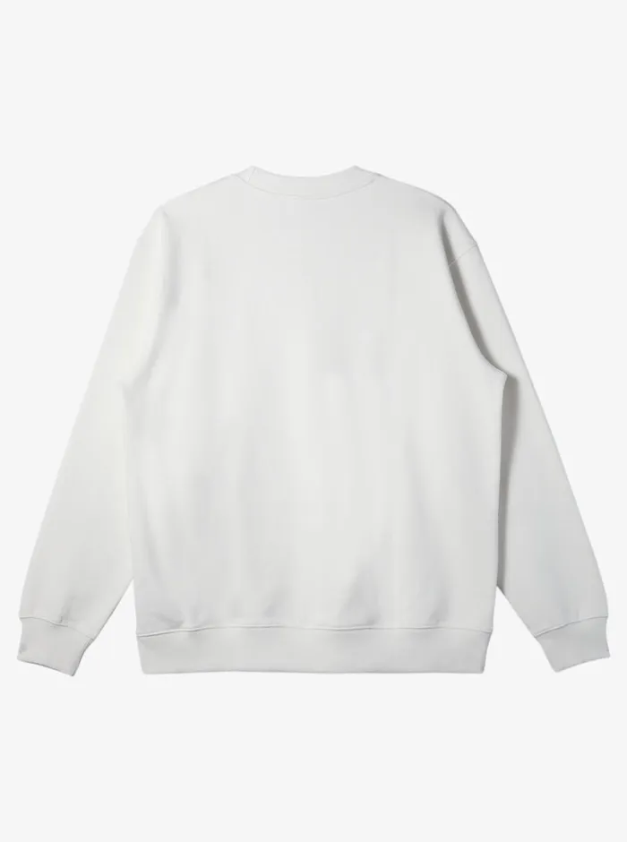 Quiksilver DNA Bubble Logo Crew Neck Sweatshirt Snow White Mens Sweatshirts and Hoodies Quiksilver DNA Bubble Logo Crew Neck Sweatshirt Snow White Mens Sweatshirts and Hoodies