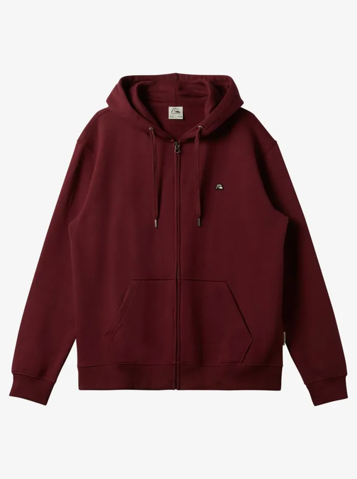 Quiksilver DNA ZipUp Hoodie Wine Mens Sweatshirts and Hoodies