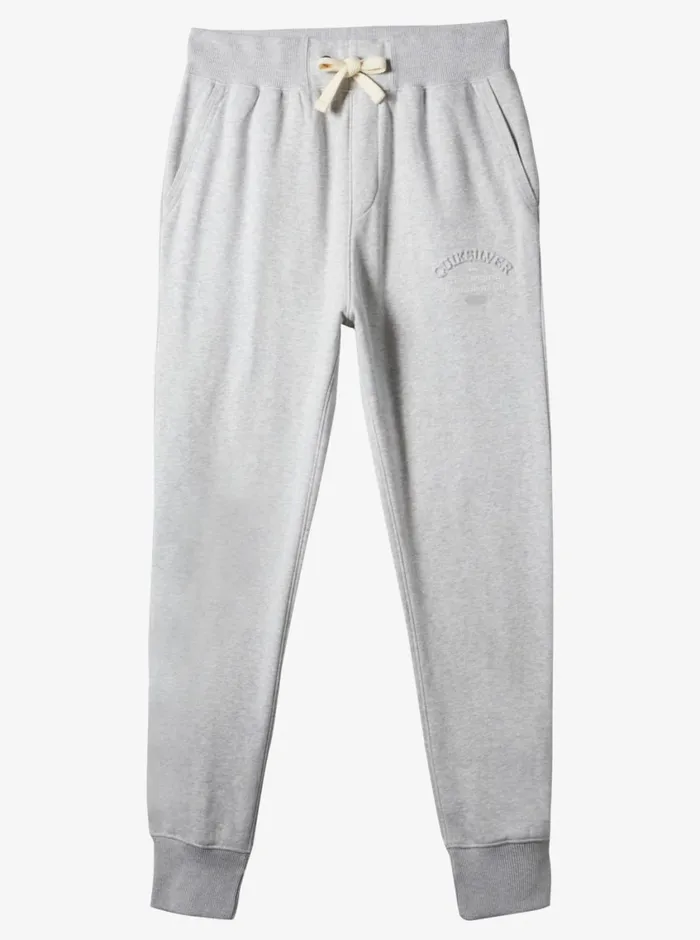 Quiksilver Emboss Slim Joggers Light Grey Heather Mens Pants