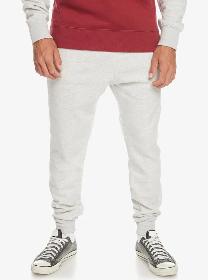 Quiksilver Emboss Slim Joggers Light Grey Heather Mens Pants