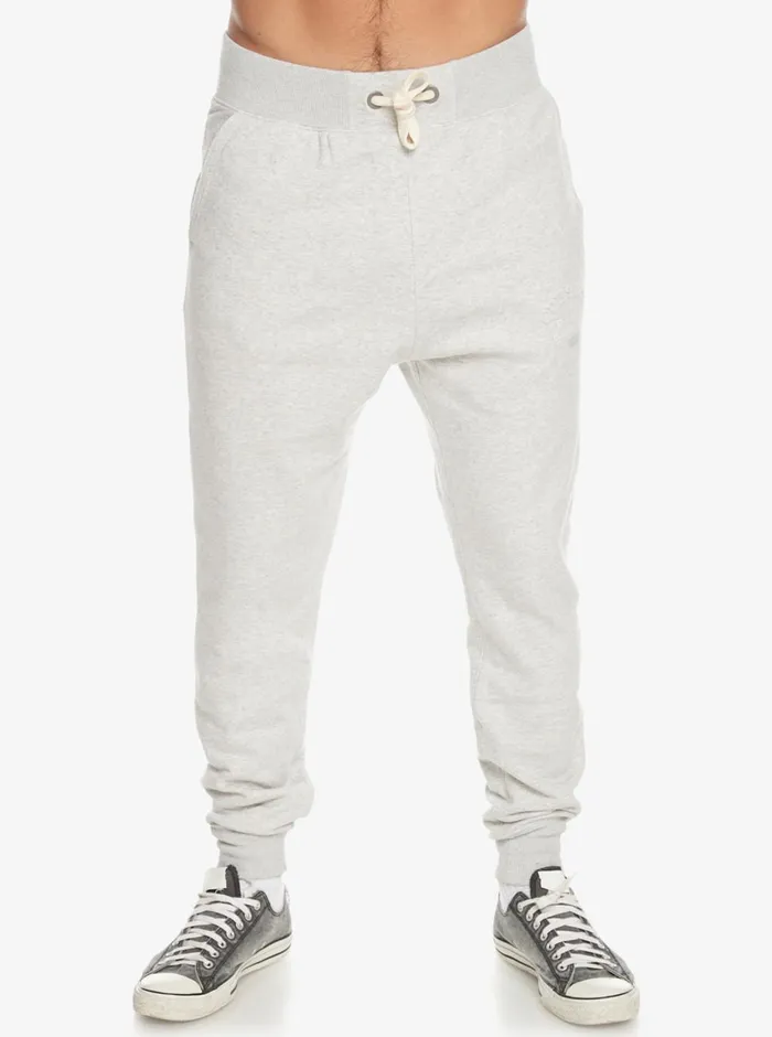 Quiksilver Emboss Slim Joggers Light Grey Heather Mens Pants