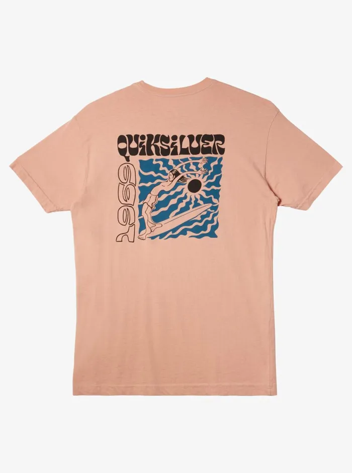 Quiksilver Enjoy The Ride TShirt Dusty Pink Mens Tees