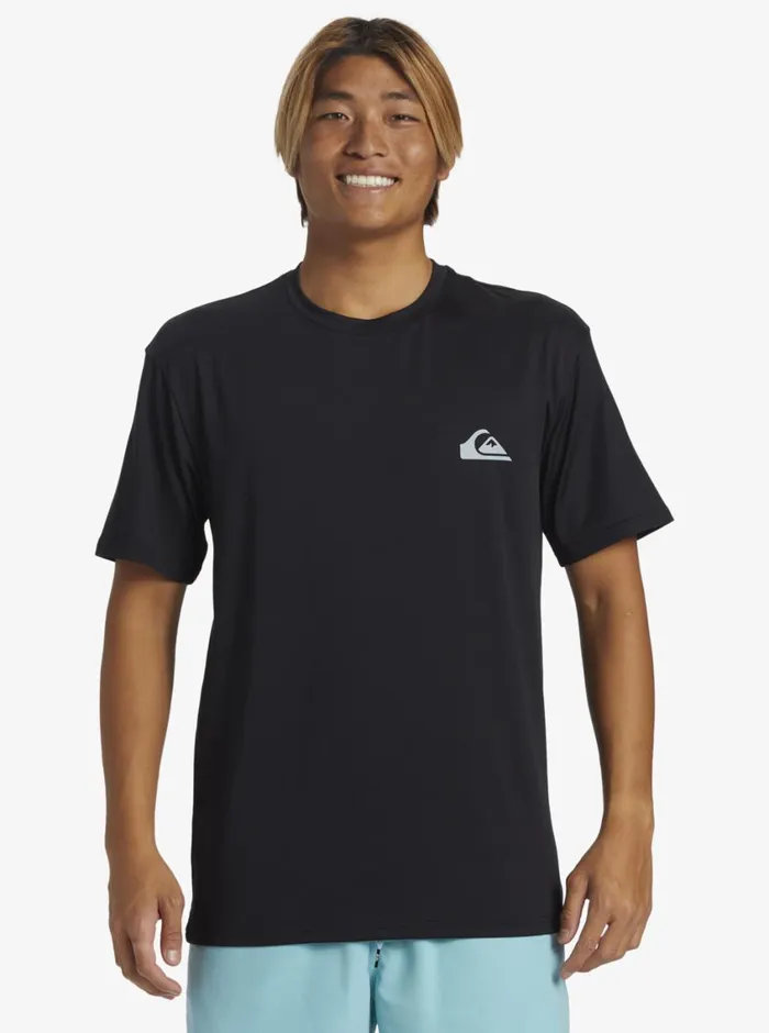 Quiksilver Everyday Surf Tee Black Mens Rashguards Quiksilver Everyday Surf Tee Black Mens Rashguards