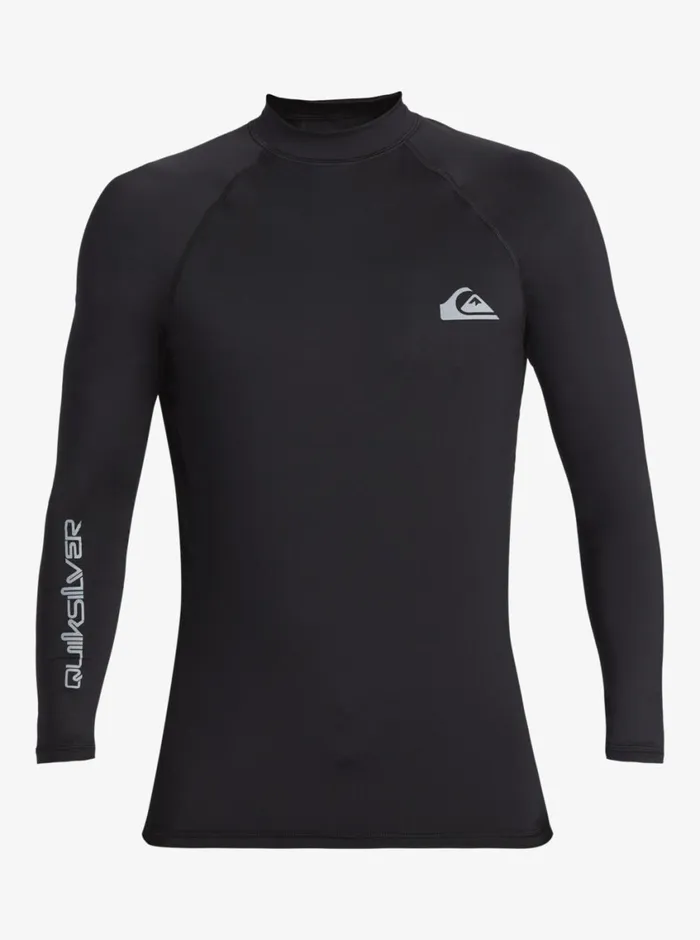 Quiksilver Everyday UPF50 Long Sleeve Surf Tee Black Mens Rashguards