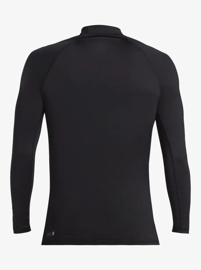 Quiksilver Everyday UPF50 Long Sleeve Surf Tee Black Mens Rashguards Quiksilver Everyday UPF50 Long Sleeve Surf Tee Black Mens Rashguards