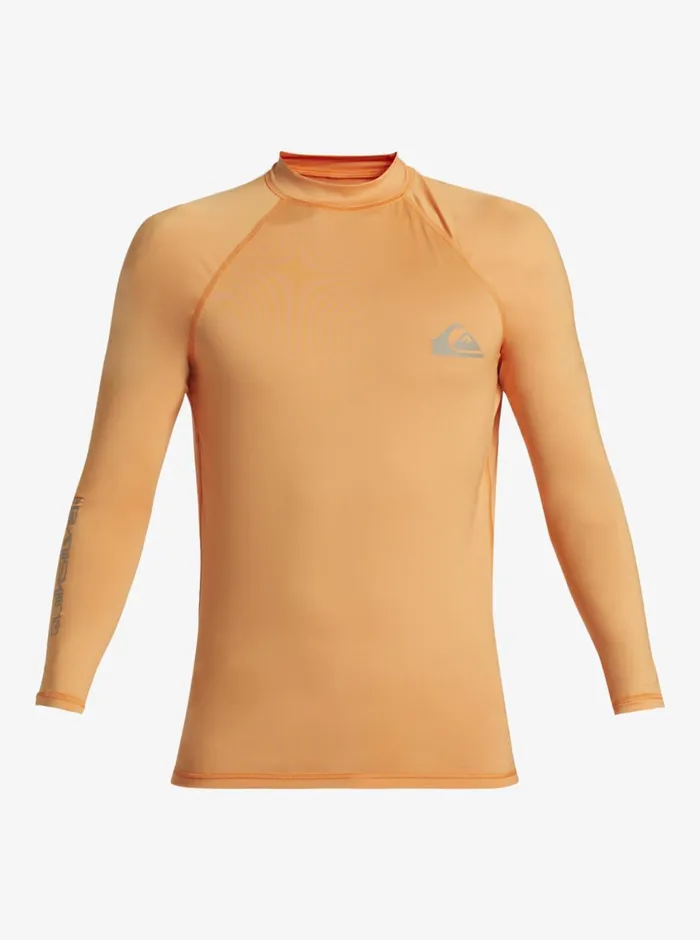 Quiksilver Everyday UPF50 Long Sleeve Surf Tee Tangerine Mens Rashguards