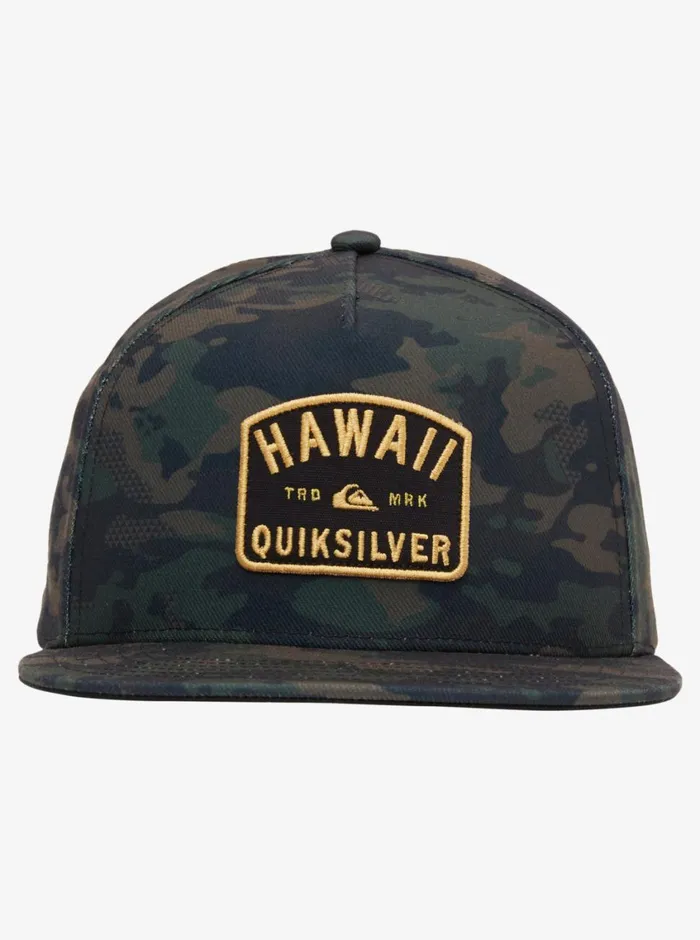 Quiksilver Hawaii Archer Snapback Hat Camo Mens Hats