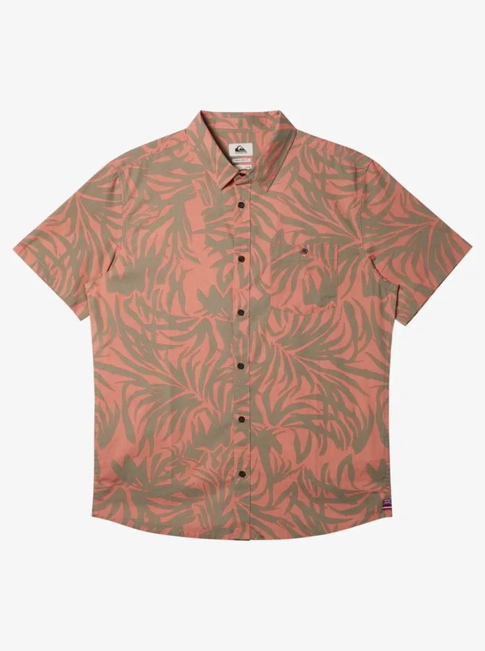 Quiksilver Hawaii Foliage Woven Hawaiian Shirt Canyon Clay Mens Shirts and Polos Quiksilver Hawaii Foliage Woven Hawaiian Shirt Canyon Clay Mens Shirts and Polos