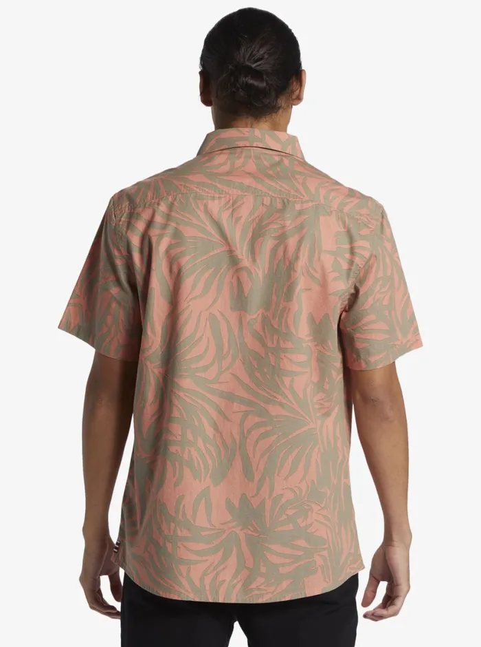 Quiksilver Hawaii Foliage Woven Hawaiian Shirt Canyon Clay Mens Shirts and Polos Quiksilver Hawaii Foliage Woven Hawaiian Shirt Canyon Clay Mens Shirts and Polos