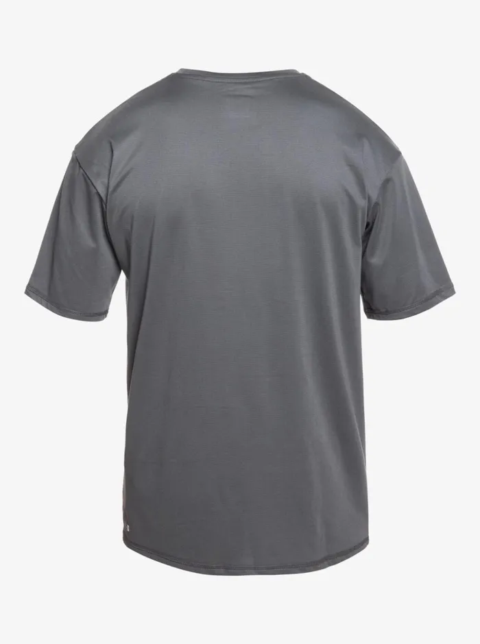 Quiksilver Heritage Heather Short Sleeve UPF 50 Surf TShirt Iron Gate Mens Rashguards