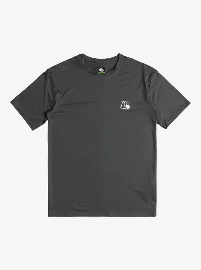 Quiksilver Heritage Heather Short Sleeve UPF 50 Surf TShirt Iron Gate Mens Rashguards
