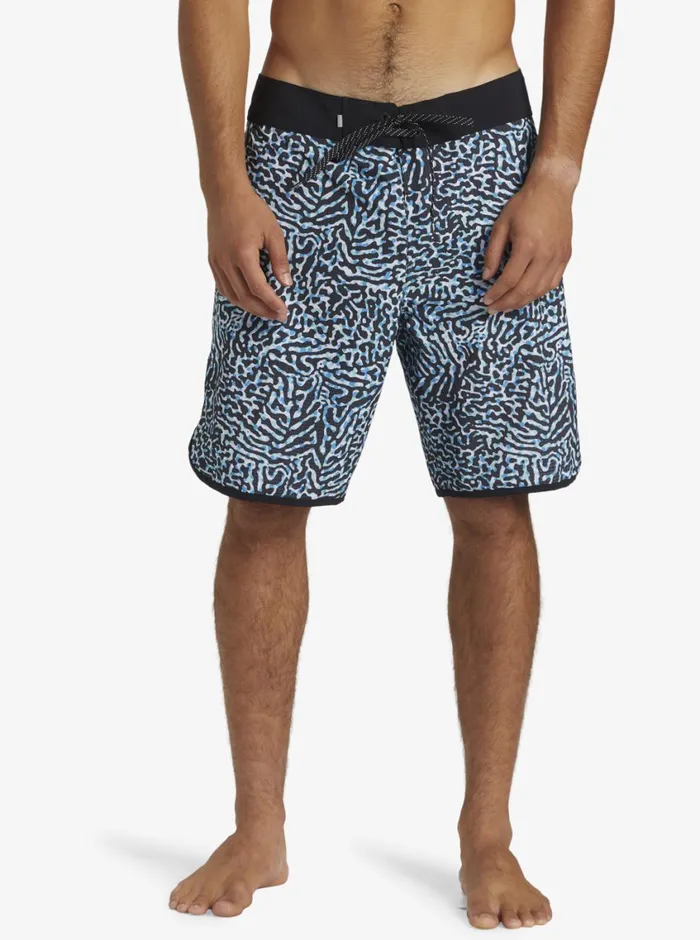 Quiksilver Highline Scallop 19034 Boardshorts Swedish Blue Mens Boardshorts Quiksilver Highline Scallop 19034 Boardshorts Swedish Blue Mens Boardshorts