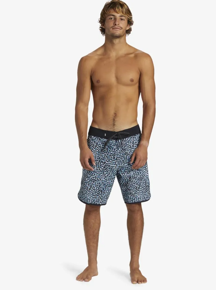 Quiksilver Highline Scallop 19034 Boardshorts Swedish Blue Mens Boardshorts Quiksilver Highline Scallop 19034 Boardshorts Swedish Blue Mens Boardshorts