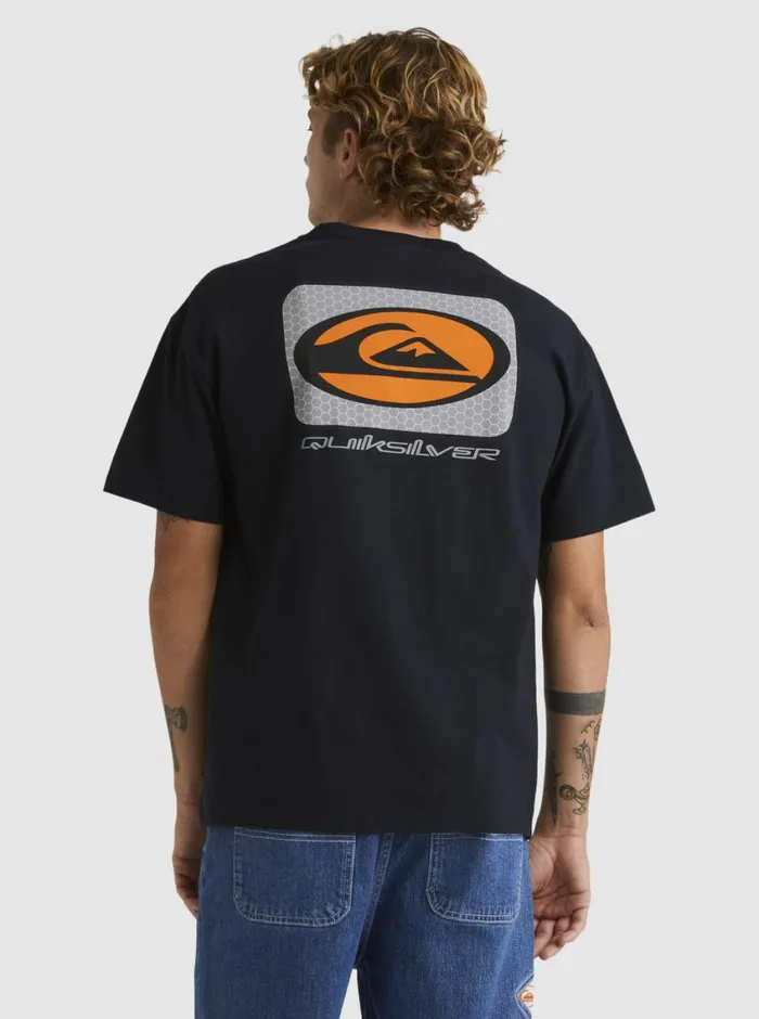 Quiksilver Honeycomb Short Sleeve TShirt Black Mens Tees Quiksilver Honeycomb Short Sleeve TShirt Black Mens Tees