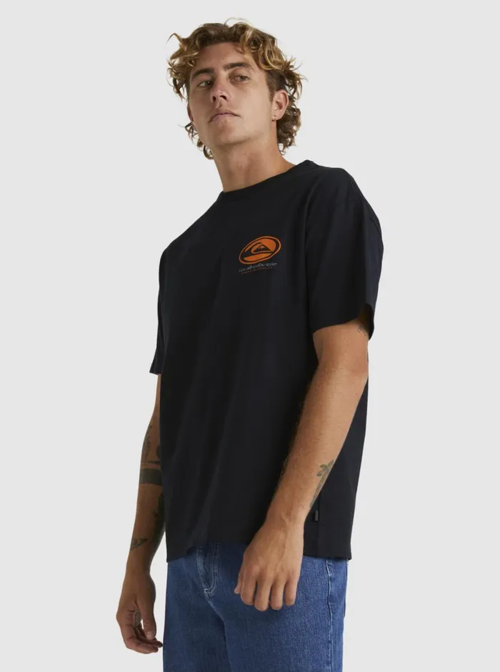 Quiksilver Honeycomb Short Sleeve TShirt Black Mens Tees Quiksilver Honeycomb Short Sleeve TShirt Black Mens Tees