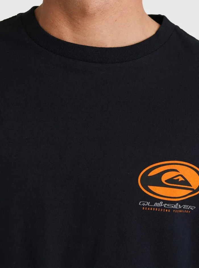 Quiksilver Honeycomb Short Sleeve TShirt Black Mens Tees Quiksilver Honeycomb Short Sleeve TShirt Black Mens Tees