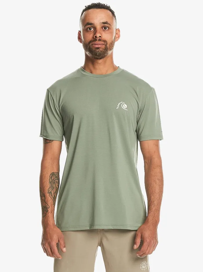 Quiksilver Lap Time TShirt Sea Spray Mens Tees Quiksilver Lap Time TShirt Sea Spray Mens Tees