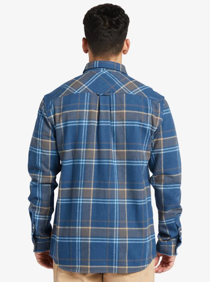 Quiksilver Lower Ridge Flannel Long Sleeve Top Ensign Blue Lower Ridge MensWaterman Shirts and Polos Quiksilver Lower Ridge Flannel Long Sleeve Top Ensign Blue Lower Ridge MensWaterman Shirts and Polos
