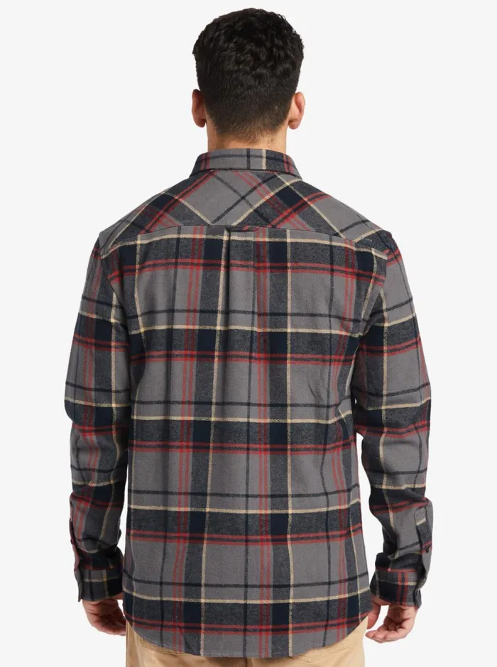 Quiksilver Lower Ridge Flannel Long Sleeve Top Granite Grey Lower Ridge MensWaterman Shirts and Polos Quiksilver Lower Ridge Flannel Long Sleeve Top Granite Grey Lower Ridge MensWaterman Shirts and Polos