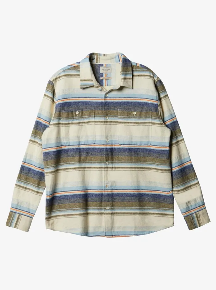 Quiksilver Lowest Tide Flannel Long Sleeve Shirt Dusk Blue Lowest Tide MensWaterman Shirts and Polos Quiksilver Lowest Tide Flannel Long Sleeve Shirt Dusk Blue Lowest Tide MensWaterman Shirts and Polos
