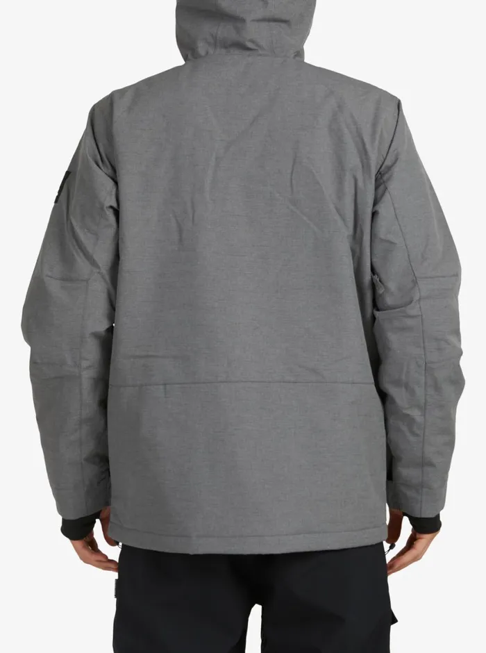 Quiksilver Mission Solid Insulated Grey Snow Jacket Heather Grey Mens Snow Jackets Quiksilver Mission Solid Insulated Grey Snow Jacket Heather Grey Mens Snow Jackets