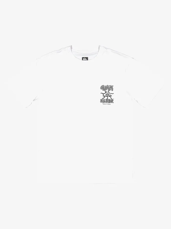 Quiksilver Mix Session UPF 50 Short Sleeve Surf Tee Off White Mens Rashguards Quiksilver Mix Session UPF 50 Short Sleeve Surf Tee Off White Mens Rashguards