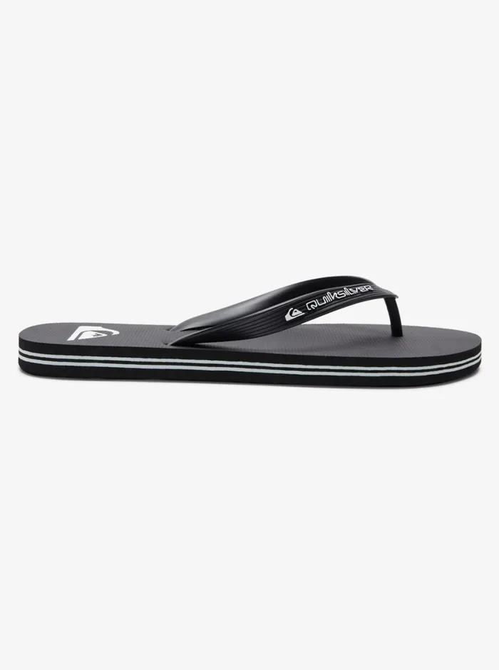 Quiksilver Molokai Core FlipFlops Black 1 Mens Sandals Quiksilver Molokai Core FlipFlops Black 1 Mens Sandals
