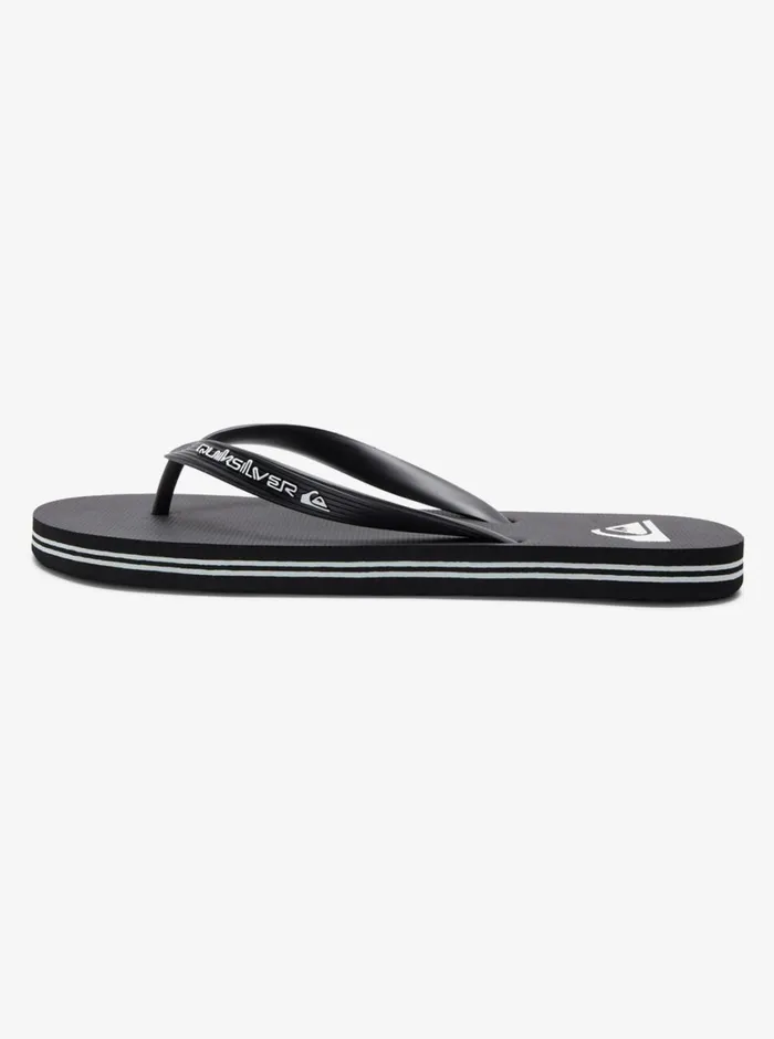 Quiksilver Molokai Core FlipFlops Black 1 Mens Sandals Quiksilver Molokai Core FlipFlops Black 1 Mens Sandals