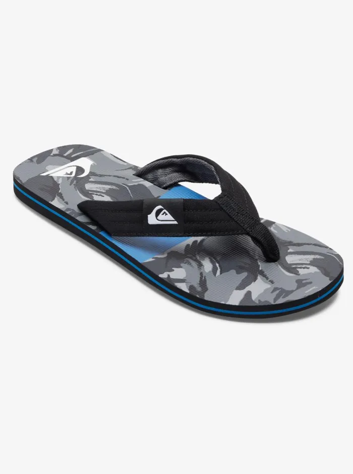 Quiksilver Molokai Layback Sandals Blackblackgrey Mens Sandals