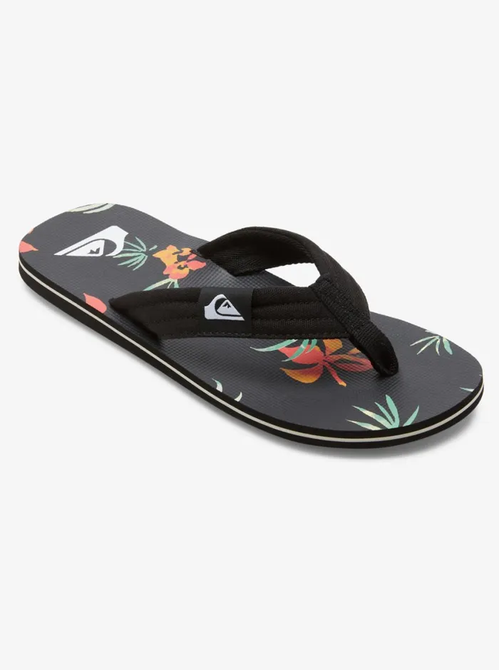 Quiksilver Molokai Layback Sandals Blackorangegreen Mens Sandals