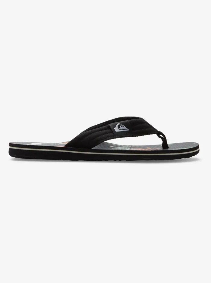 Quiksilver Molokai Layback Sandals Blackorangegreen Mens Sandals Quiksilver Molokai Layback Sandals Blackorangegreen Mens Sandals