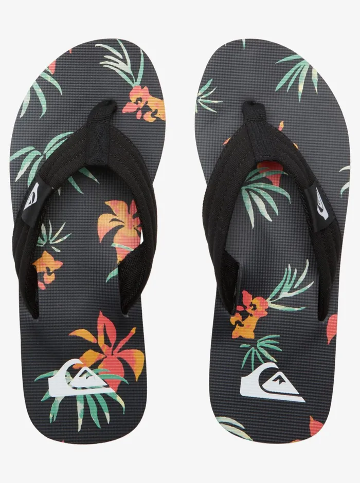 Quiksilver Molokai Layback Sandals Blackorangegreen Mens Sandals Quiksilver Molokai Layback Sandals Blackorangegreen Mens Sandals
