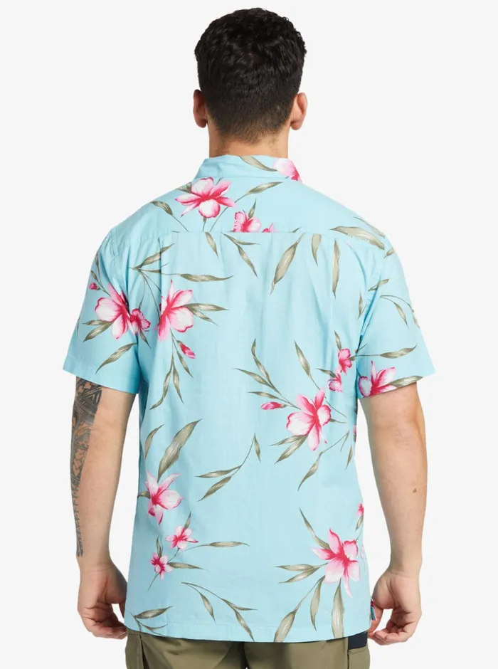 Quiksilver Night Bloomer Woven Shirt Gulf Stream Night Bloomer MensWaterman Shirts and Polos Quiksilver Night Bloomer Woven Shirt Gulf Stream Night Bloomer MensWaterman Shirts and Polos