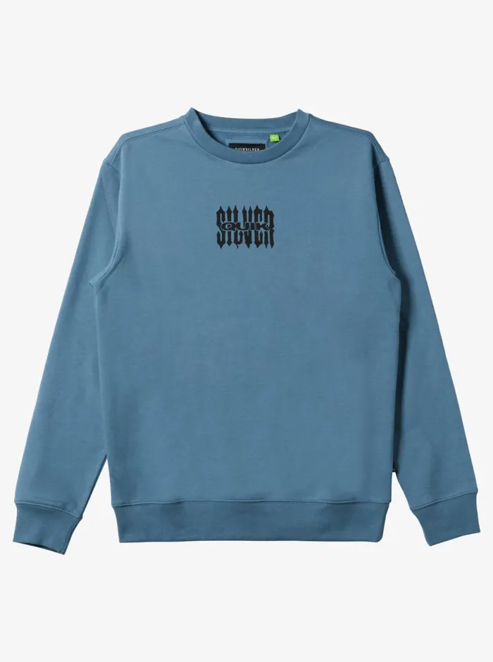 Quiksilver No Control Crew Fleece Crew Neck Sweatshirt Aegean Blue Mens Sweatshirts and Hoodies Quiksilver No Control Crew Fleece Crew Neck Sweatshirt Aegean Blue Mens Sweatshirts and Hoodies