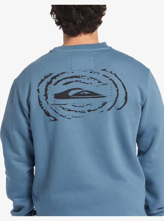 Quiksilver No Control Crew Fleece Crew Neck Sweatshirt Aegean Blue Mens Sweatshirts and Hoodies Quiksilver No Control Crew Fleece Crew Neck Sweatshirt Aegean Blue Mens Sweatshirts and Hoodies