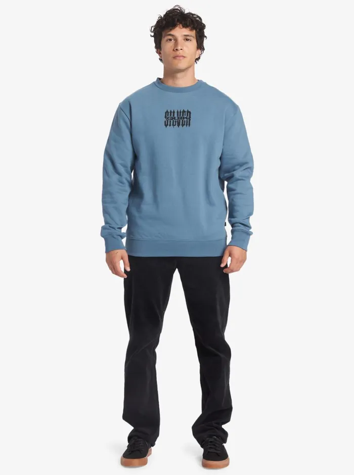 Quiksilver No Control Crew Fleece Crew Neck Sweatshirt Aegean Blue Mens Sweatshirts and Hoodies Quiksilver No Control Crew Fleece Crew Neck Sweatshirt Aegean Blue Mens Sweatshirts and Hoodies