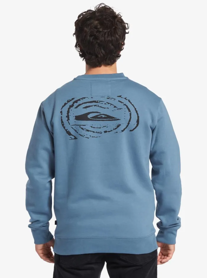 Quiksilver No Control Crew Fleece Crew Neck Sweatshirt Aegean Blue Mens Sweatshirts and Hoodies Quiksilver No Control Crew Fleece Crew Neck Sweatshirt Aegean Blue Mens Sweatshirts and Hoodies