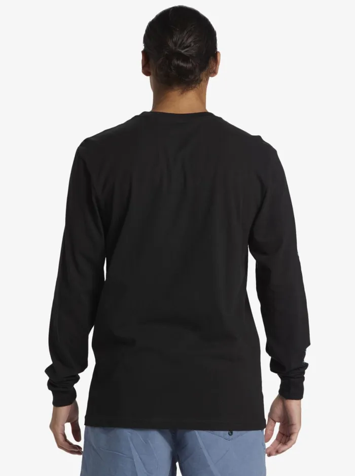 Quiksilver Omni Check Turn Long Sleeve TShirt Black Mens Tees