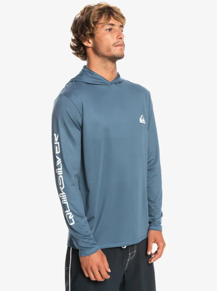 Quiksilver Omni Session UPF 50 Long Sleeve Surf Tee Bering Sea Mens Rashguards Quiksilver Omni Session UPF 50 Long Sleeve Surf Tee Bering Sea Mens Rashguards