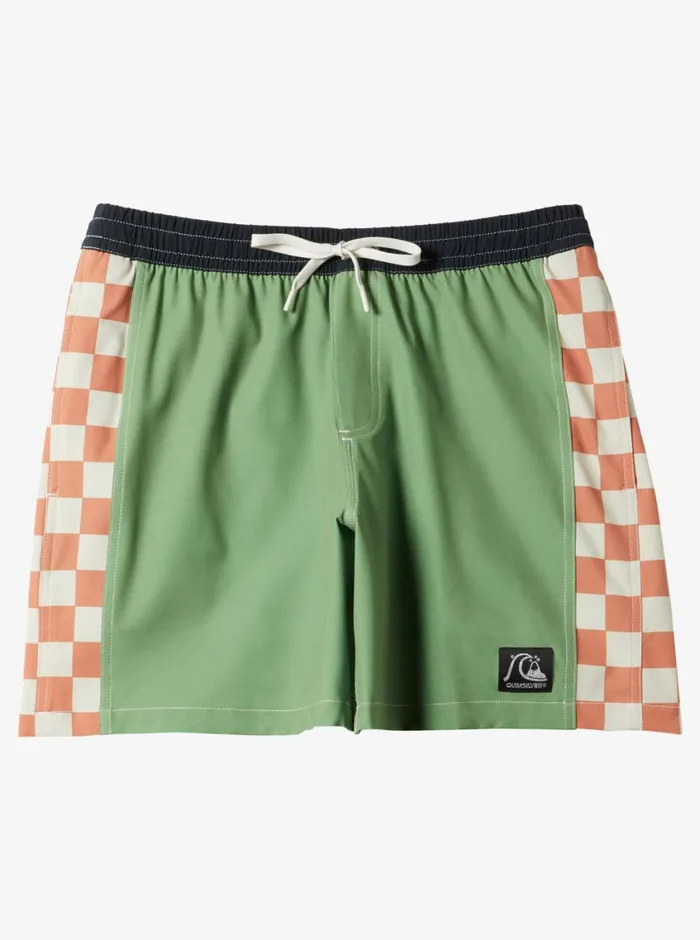 Quiksilver Original Arch 17034 Volleys Dill Mens Elastic Waist