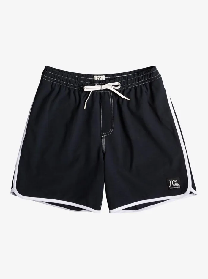 Quiksilver Original Scallop 17034 Volleys Black Mens Boardshorts