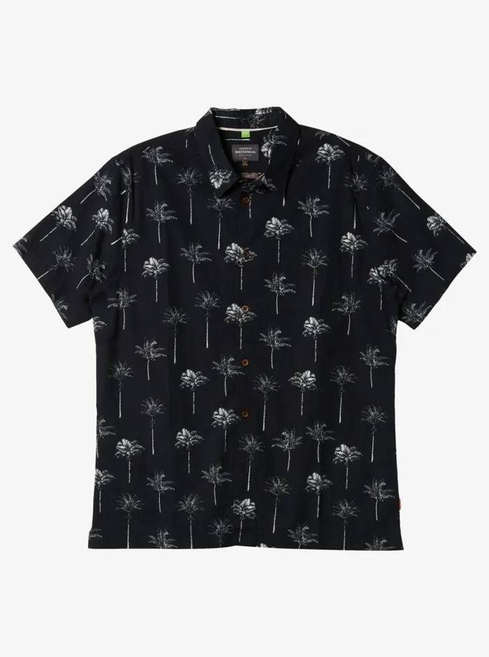 Quiksilver Palm Friday Woven Shirt Black Palm Friday MensWaterman Shirts and Polos Quiksilver Palm Friday Woven Shirt Black Palm Friday MensWaterman Shirts and Polos
