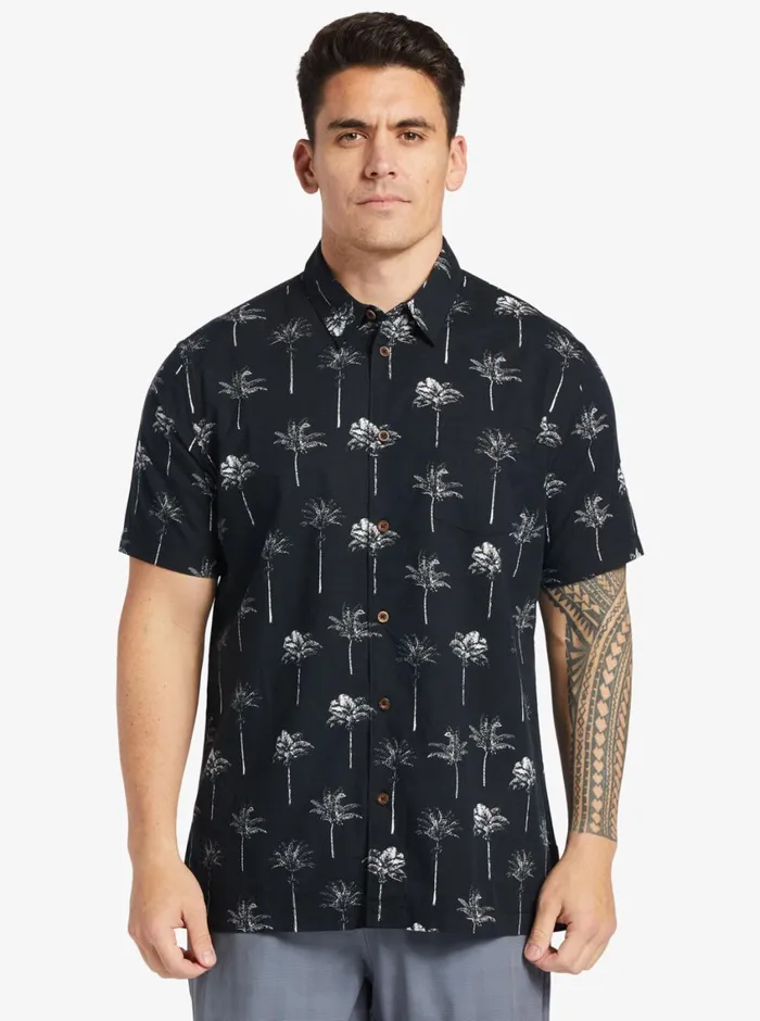 Quiksilver Palm Friday Woven Shirt Black Palm Friday MensWaterman Shirts and Polos Quiksilver Palm Friday Woven Shirt Black Palm Friday MensWaterman Shirts and Polos