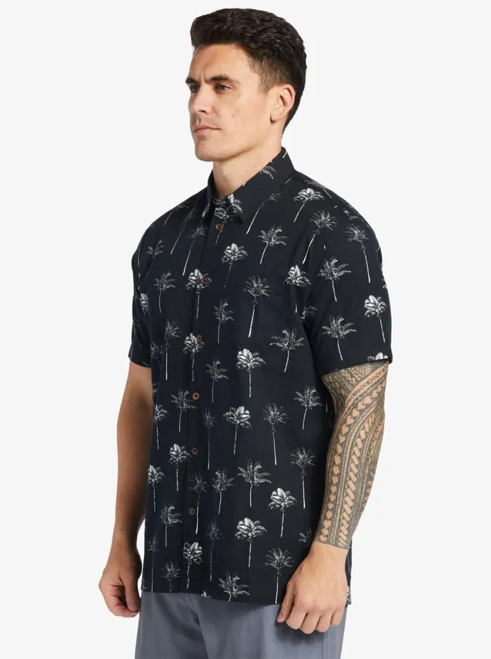 Quiksilver Palm Friday Woven Shirt Black Palm Friday MensWaterman Shirts and Polos Quiksilver Palm Friday Woven Shirt Black Palm Friday MensWaterman Shirts and Polos