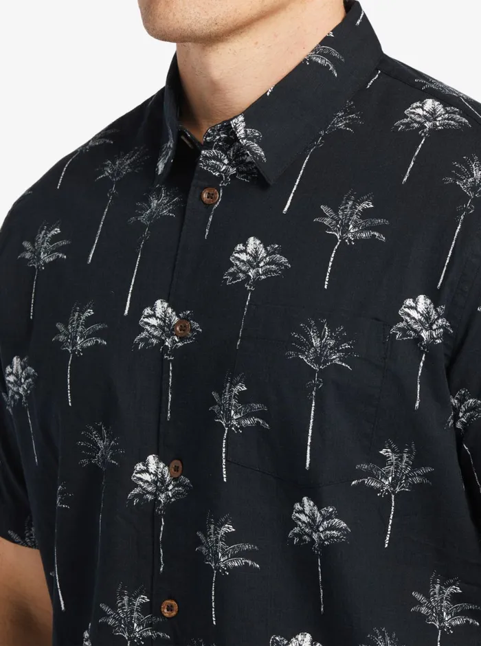 Quiksilver Palm Friday Woven Shirt Black Palm Friday MensWaterman Shirts and Polos Quiksilver Palm Friday Woven Shirt Black Palm Friday MensWaterman Shirts and Polos