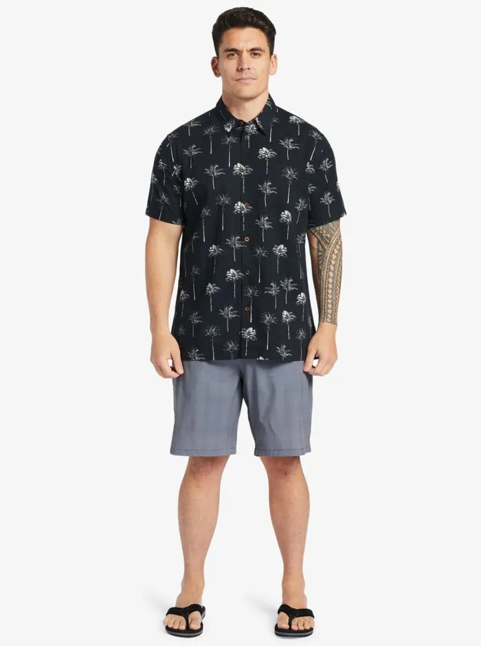 Quiksilver Palm Friday Woven Shirt Black Palm Friday MensWaterman Shirts and Polos Quiksilver Palm Friday Woven Shirt Black Palm Friday MensWaterman Shirts and Polos