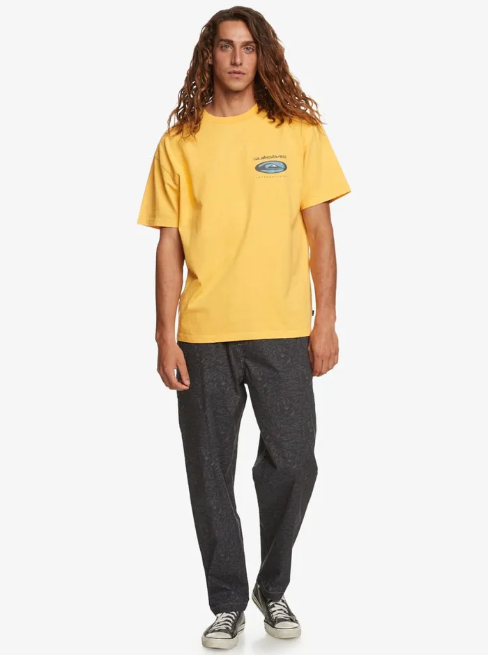 Quiksilver Quik International TShirt Yolk Yellow Mens Tees Quiksilver Quik International TShirt Yolk Yellow Mens Tees