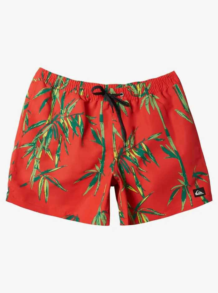Quiksilver Remade Mix Volley 17034 Elastic Waist Shorts High Risk Red Mens Elastic Waist Quiksilver Remade Mix Volley 17034 Elastic Waist Shorts High Risk Red Mens Elastic Waist